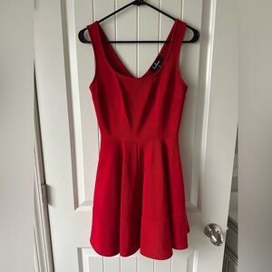 Lulu's Vibrant Red Mini Dress
